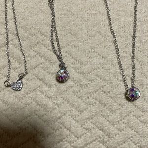 * 4/$20. Lot of 3 cz necklaces